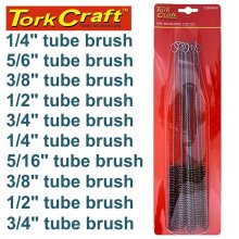 Tork Craft Tube Pipe Brush Set Brass 9pc