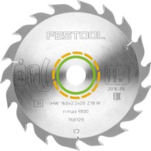 FESTOOL Standard Saw Blade 160X2,2X20 W18 768129