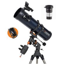 Celestron Astromaster 130EQ + Phone Adapter & T-Adapter/ Barlow