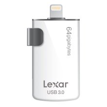 Lexar Jump Drive M20i 64GB Dual USB I-Drive