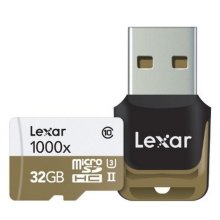Lexar 32GB microSD High Speed 1000x 150MB/s + USB 3.0 reader (UHS-II) (Class 10)