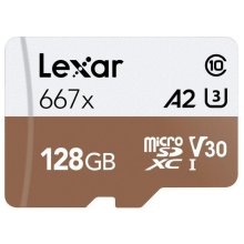 Lexar SD Micro High Speed 667x 128GB + SD Adapter Lexar SD Micro High Speed 667x 128GB + SD Adapter