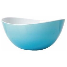 Gourmand Wave Shaped Salad Bowl (Small) Blue