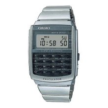 Casio Retro Databank Silver Green Watch