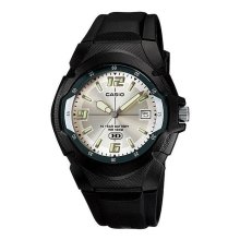Casio Analog Silver Dial Black Watch Casio Analog Silver Dial Black Watch