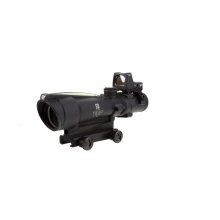 Trijicon 3.5x35 ACOG Scope, Dual Illuminated Green Chevron .223 Reticle w/ Colt Knob Thumb