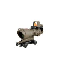 Trijicon 4x32 ACOG Scope, Dual Illuminated Red Chevron .223 Reticle w/ Colt Knob Thumbscrew