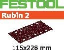 FESTOOL Abrasive Sheet Stf 115X228 P150 Ru2/10 Rubin 2 499043