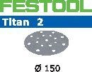 FESTOOL Sanding Discs Stf D150/16 P220 Ti2/100 Titan 2 496636